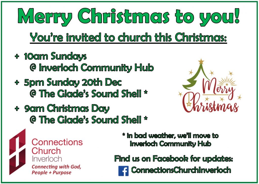 Connections Church Inverloch Christmas Invitation